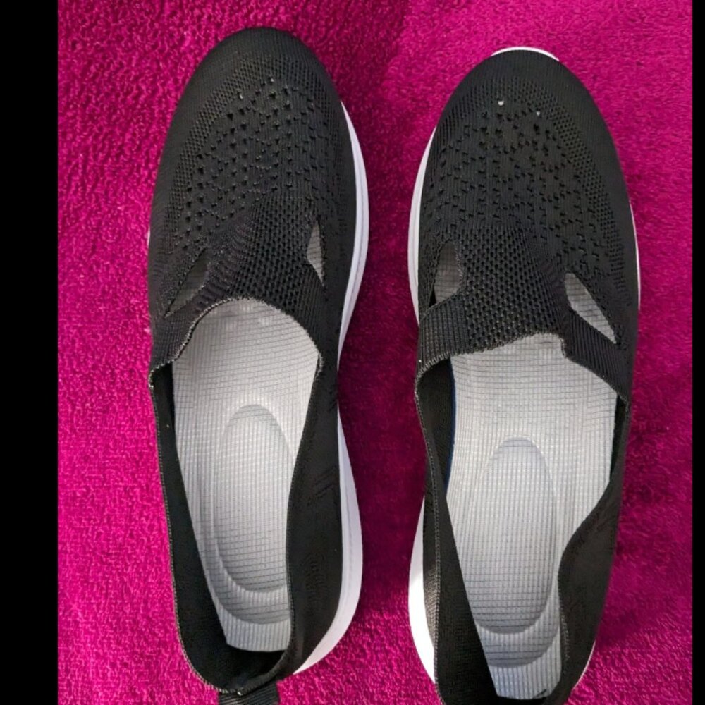 Black Flat Shoes, Size 8.5